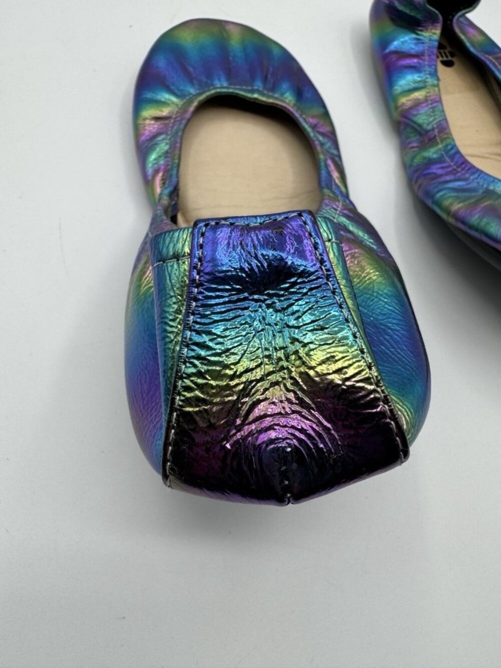 The Storehouse Womens Lucky Clover Rainbow Leather Flats Classic Size 9 Foldable - Picture 6 of 9